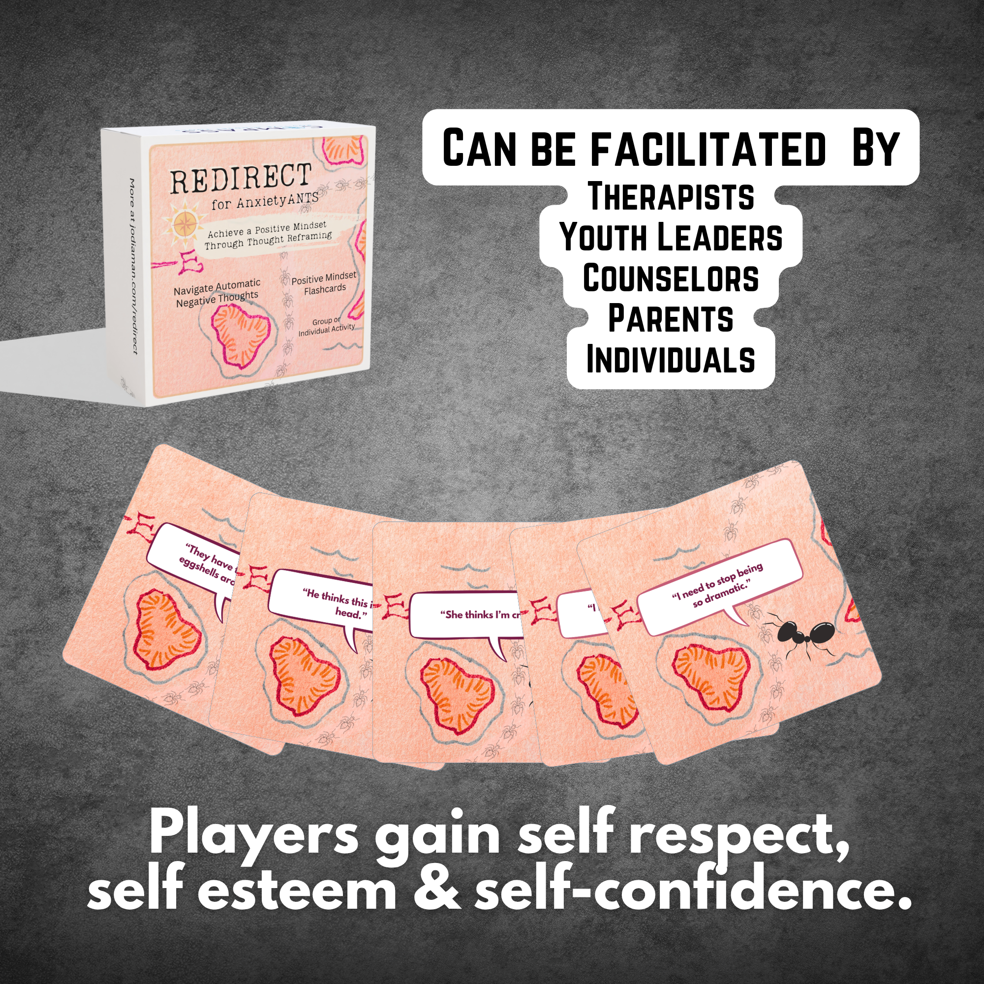 Redirect for Anxiety ANTS: Turn Anxious Negative Thoughts (ANTs) to Positive Mindset