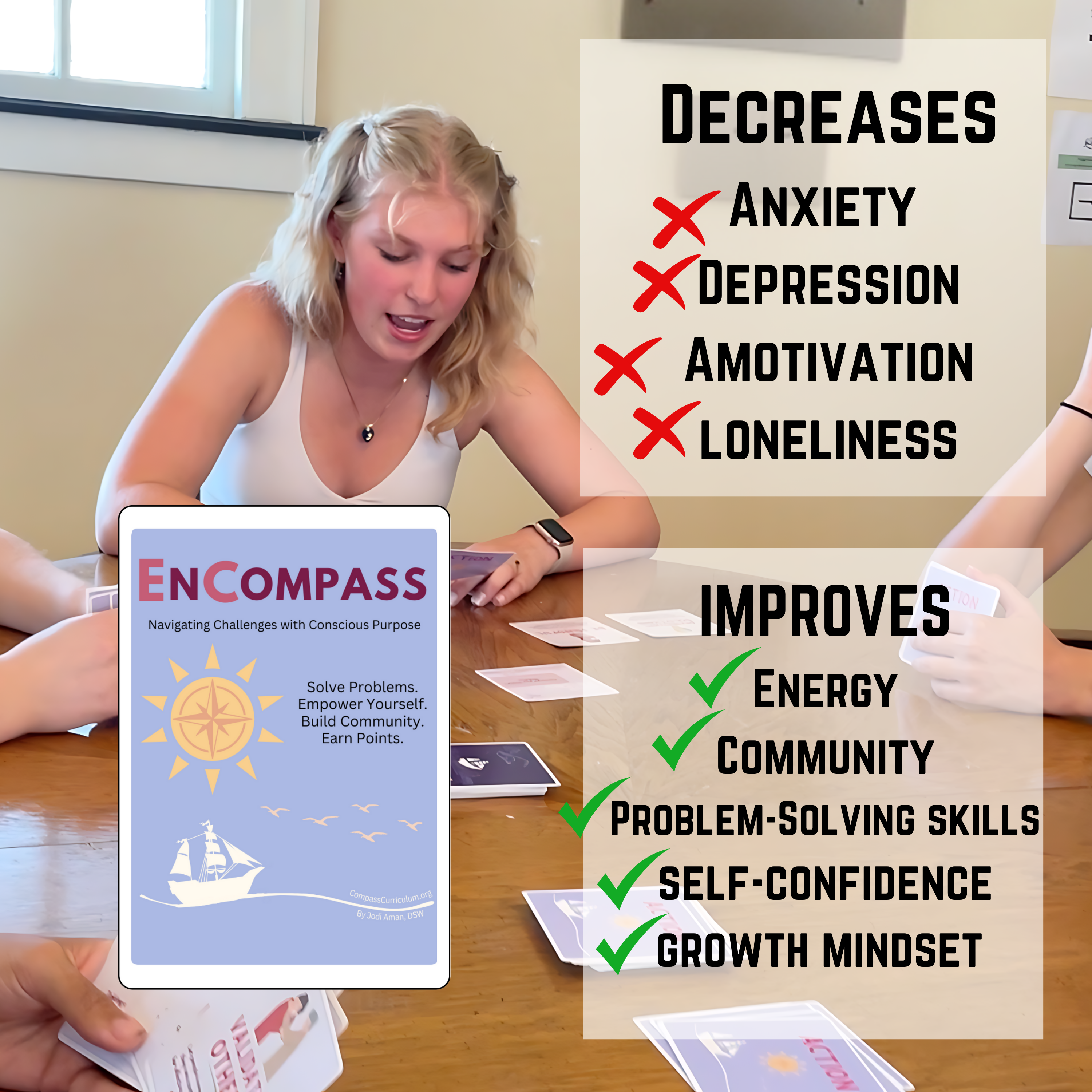 EnCompass Coping Skills Card Game: Improve Problem-Solving and Decision Making