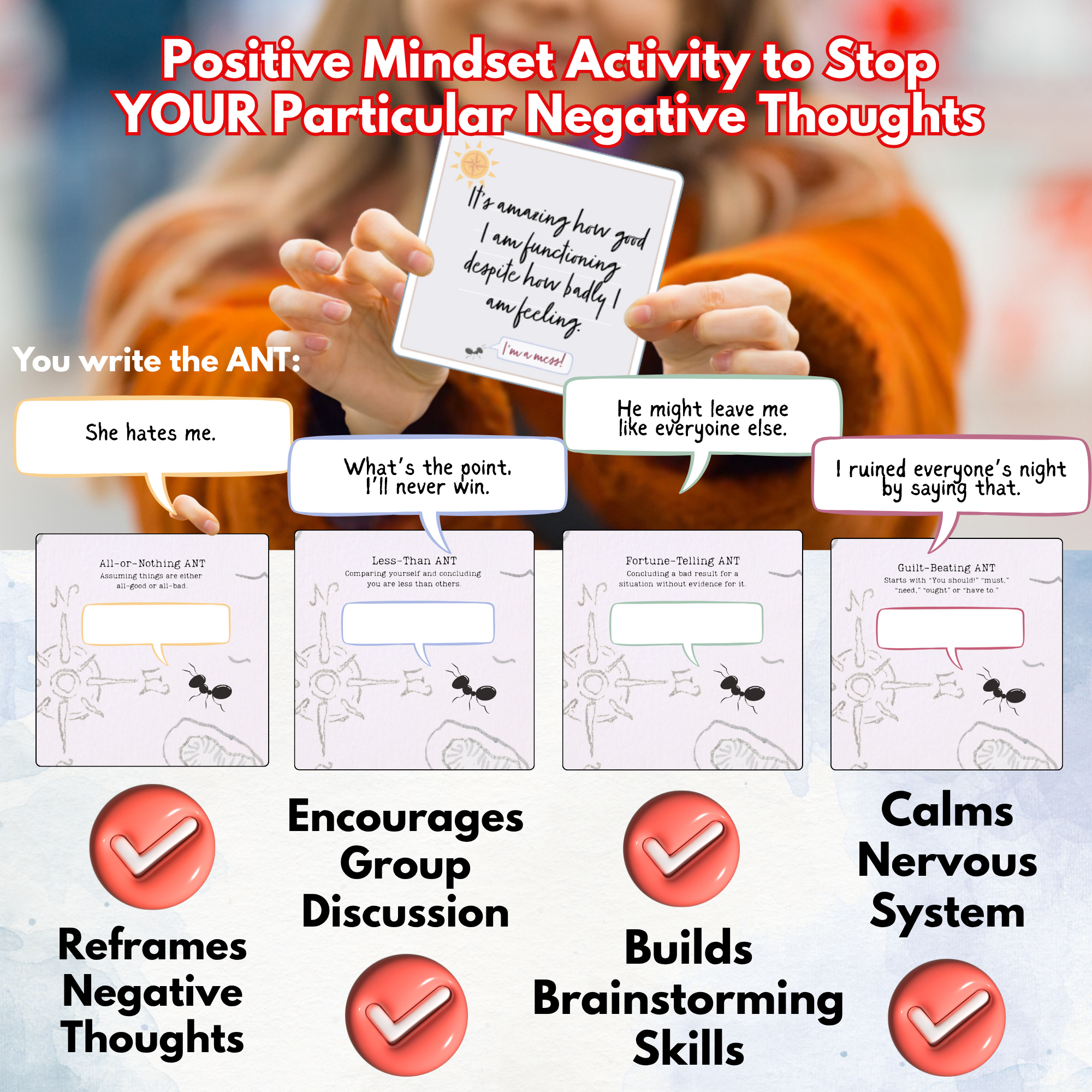 Redirect for Everyone: Rewrite Automatic Negative Thoughts (ANTS) Card Activity