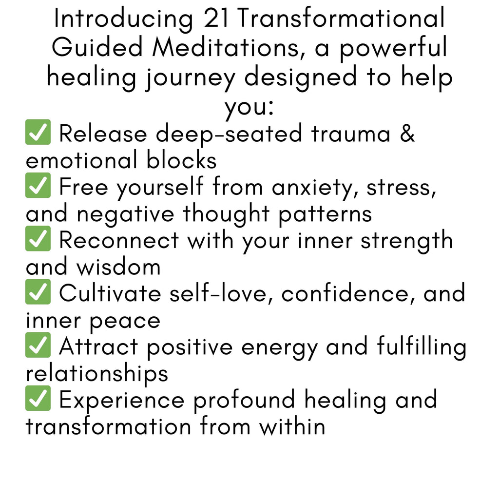LIVING Free 21 Guided Meditation To Help You Become Your Own Healer