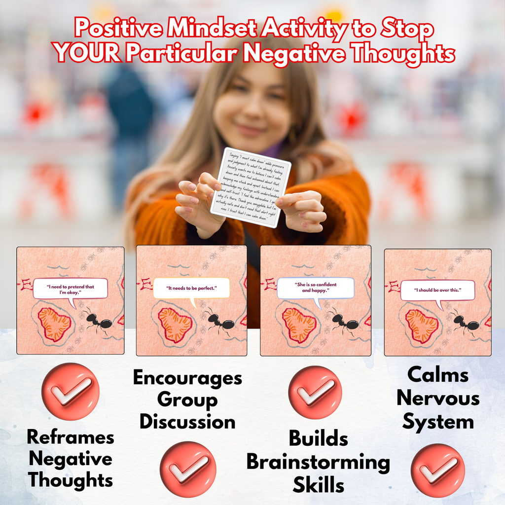 Redirect for Anxiety ANTS: Turn Anxious Negative Thoughts (ANTs) to Positive Mindset