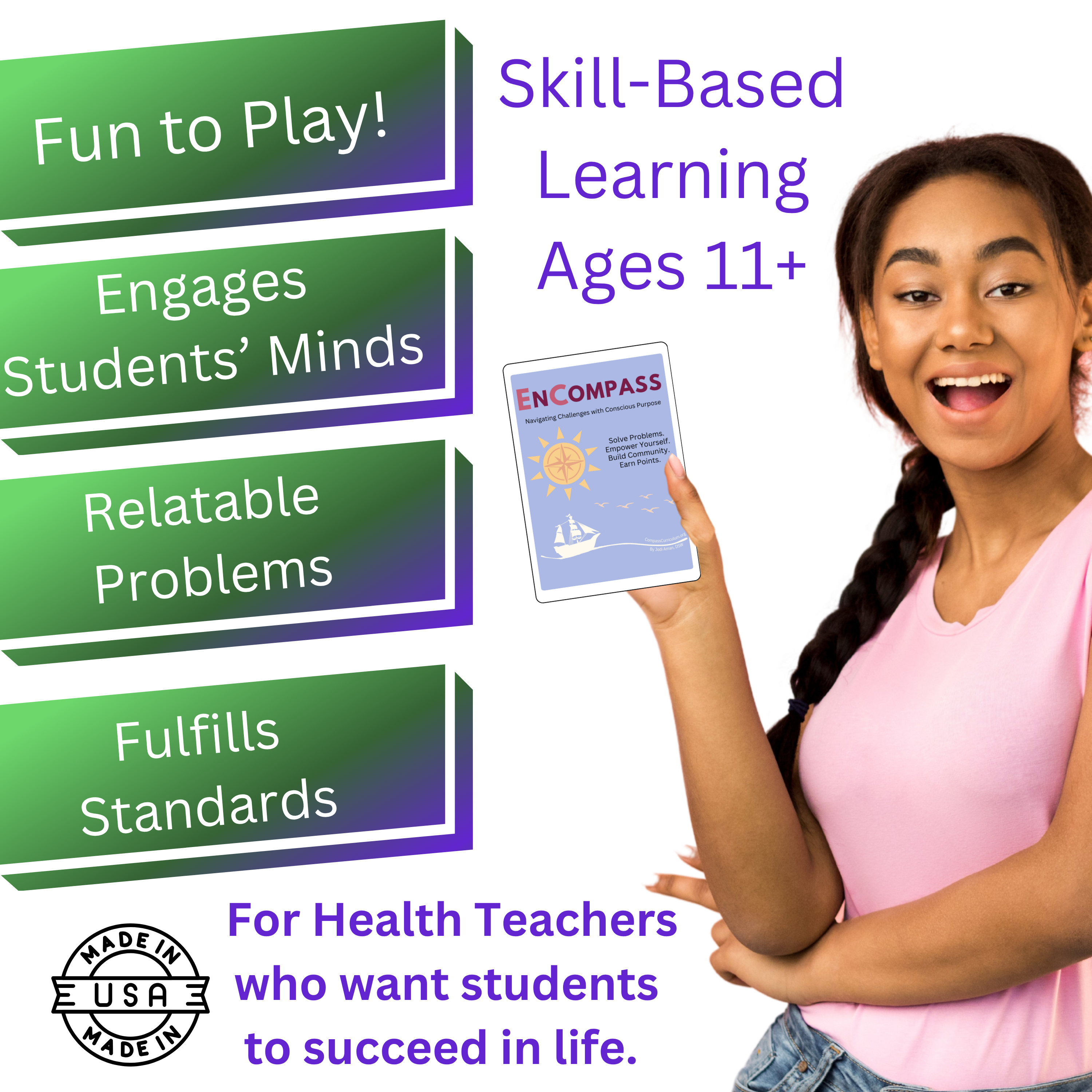 EnCompass Coping Skills Card Game: Improve Problem-Solving and Decision Making