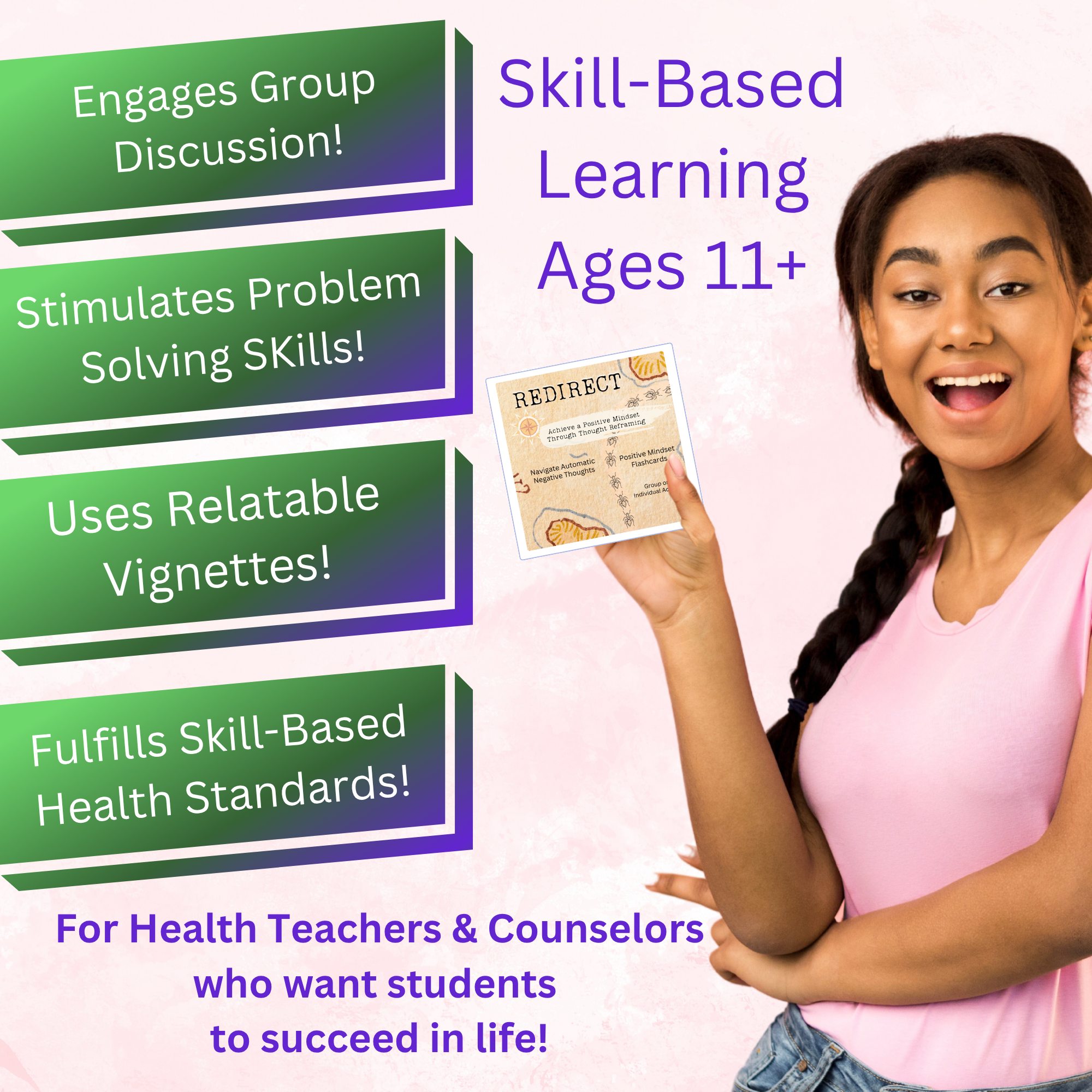 Redirect for Teens: Challenge Automated Negative Thoughts (ANTs) with Positive Thinking