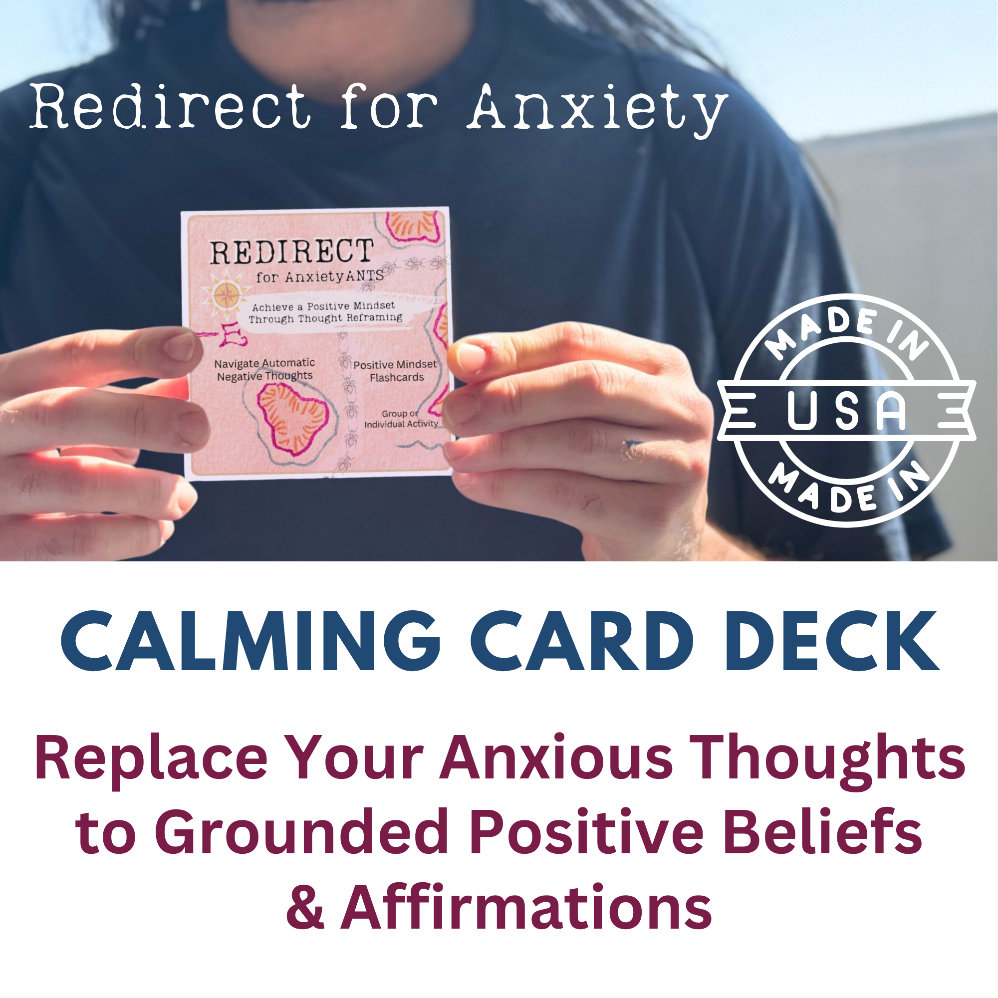 Redirect for Anxiety ANTS: Turn Anxious Negative Thoughts (ANTs) to Positive Mindset