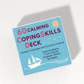 60 Calming Coping Skills Card Deck Therapeutic Tools for Anxiety, Anger, Depression