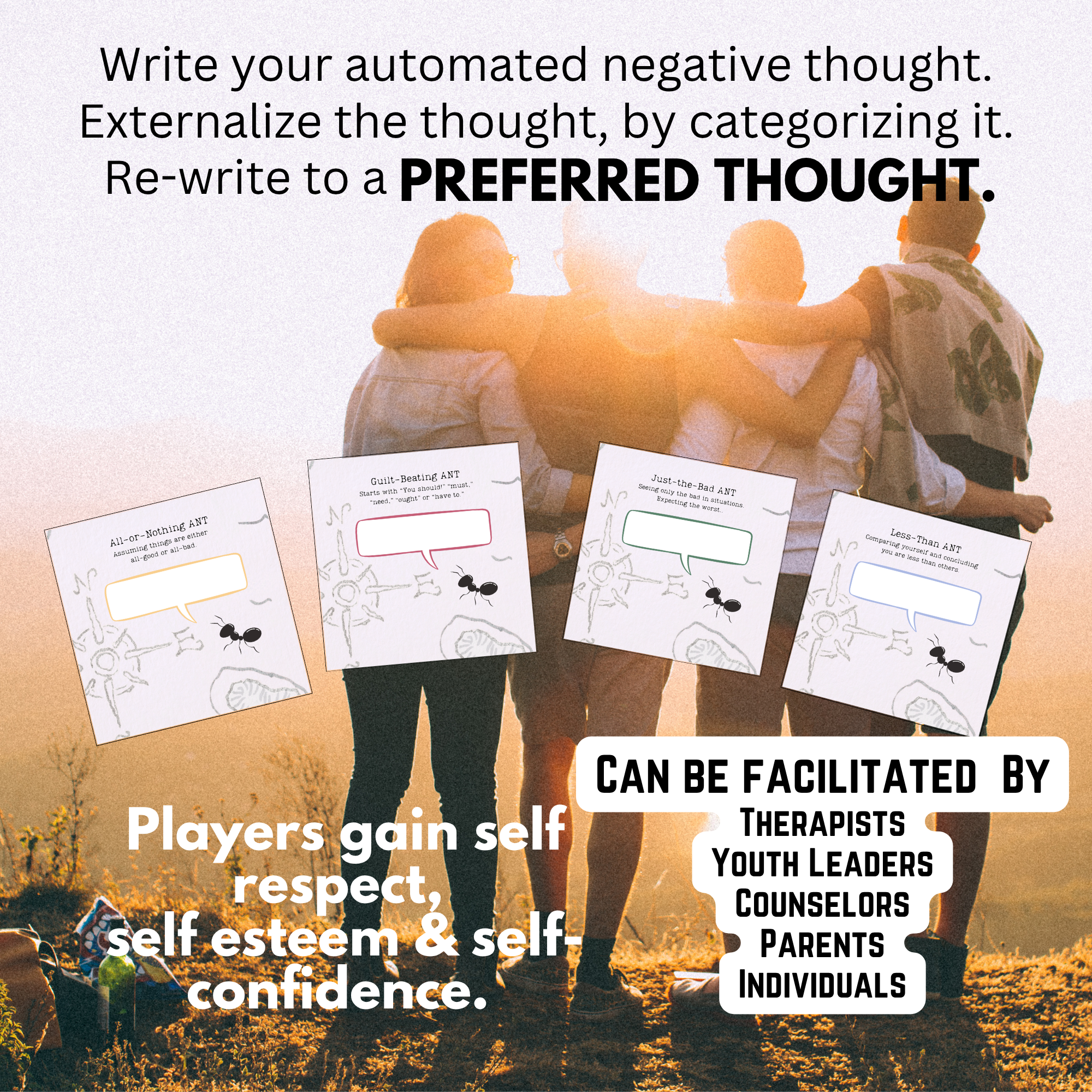Redirect for Everyone: Rewrite Automatic Negative Thoughts (ANTS) Card Activity